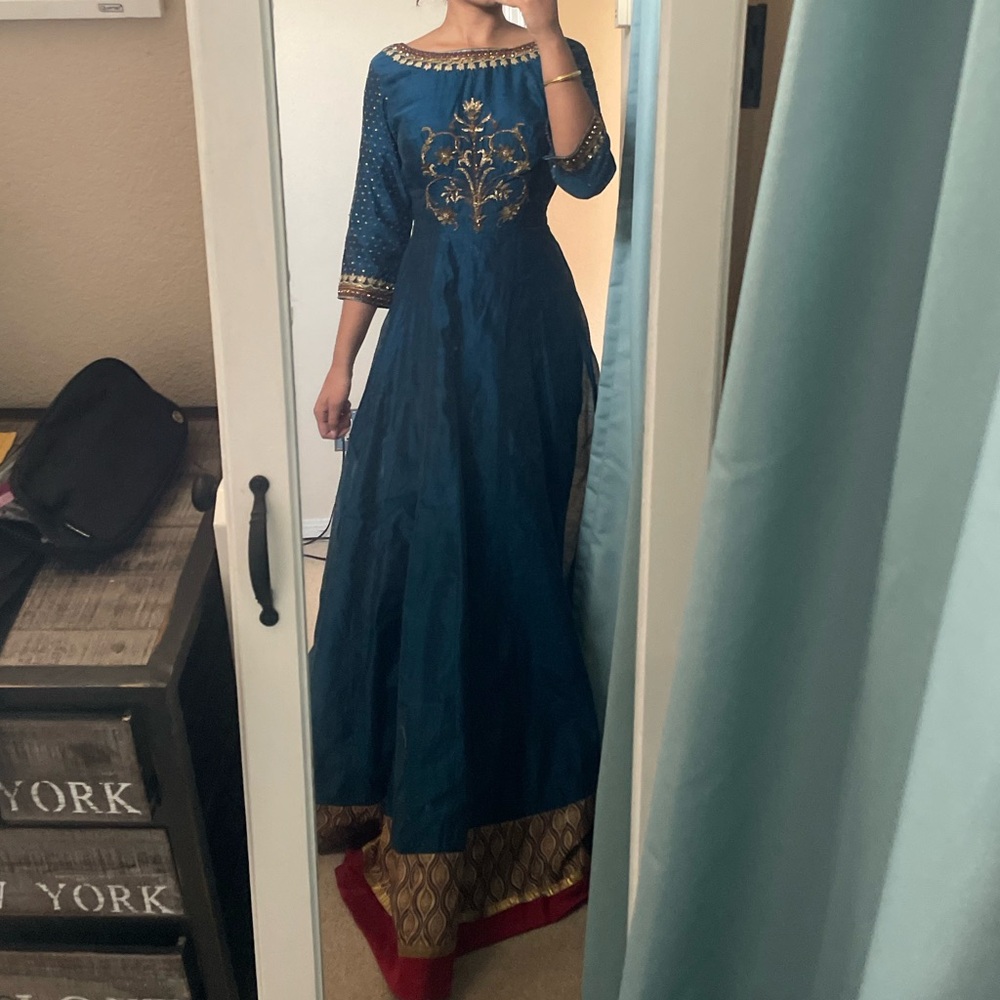 Dark blue Indian dress